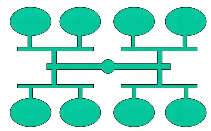 Abstract green runner design