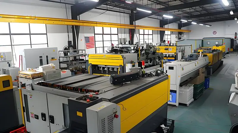 Macchina per la stampa a caldo ad alta tecnologia in una fabbrica moderna