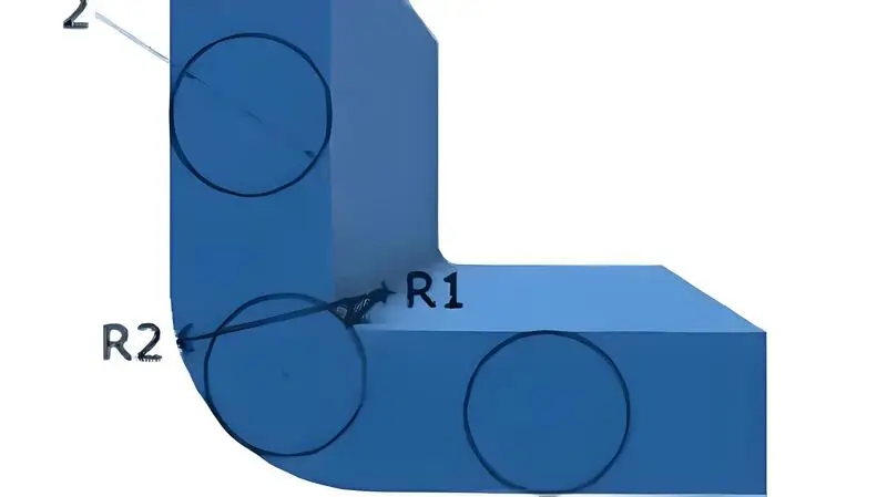 Wall thickness should be R2=R1+thickness