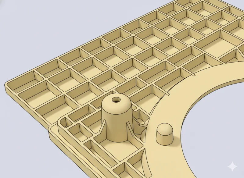 Rib for plastic products design