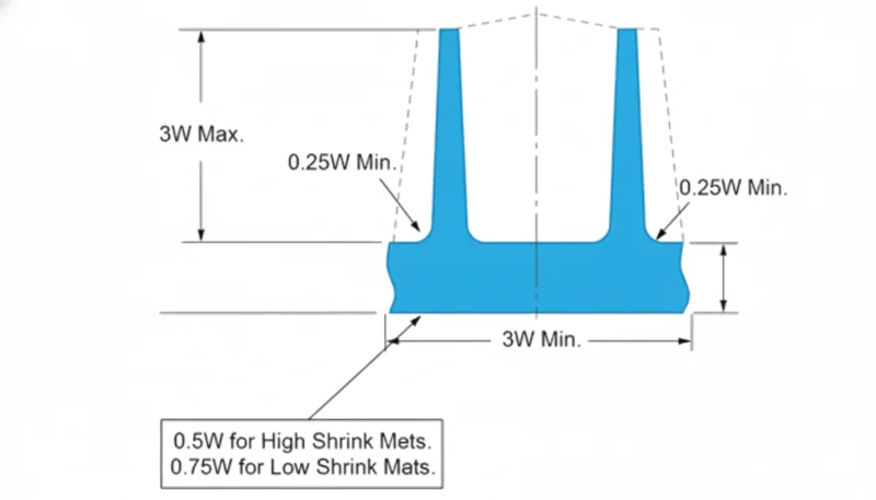 Rib for plastic products design