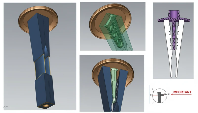 Undercuts Using Side-Actions, Lifters, and Collapsible Cores