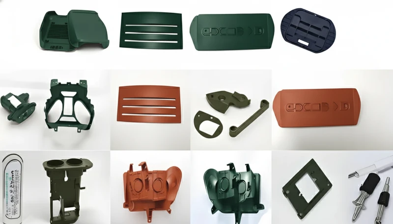 Plastic injection molded parts showcasing precision design for POM components