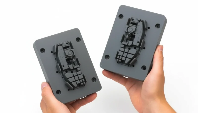 Injection molds showing ejector system