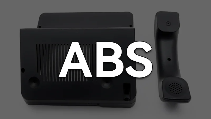 Telephone parts made from ABS material, demonstrating durability and design.