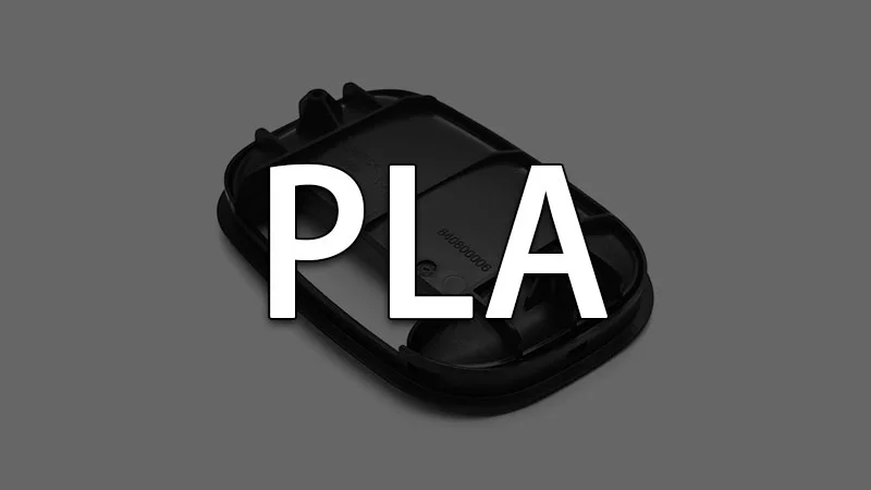 PLA plastic injection molded part with precise detailing for various applications.