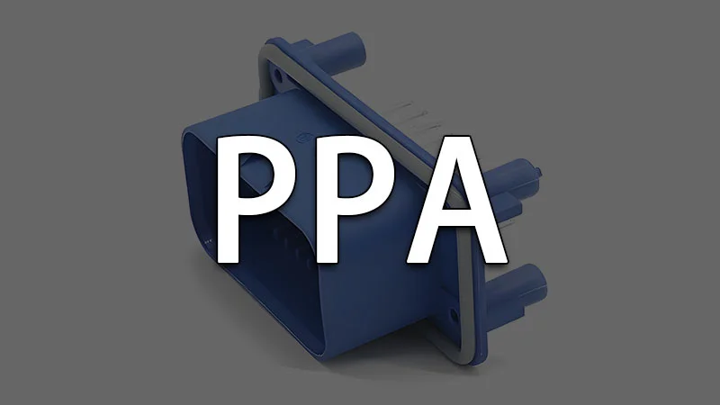 Blue PPA plastic component designed for industrial use, highlighting durability.