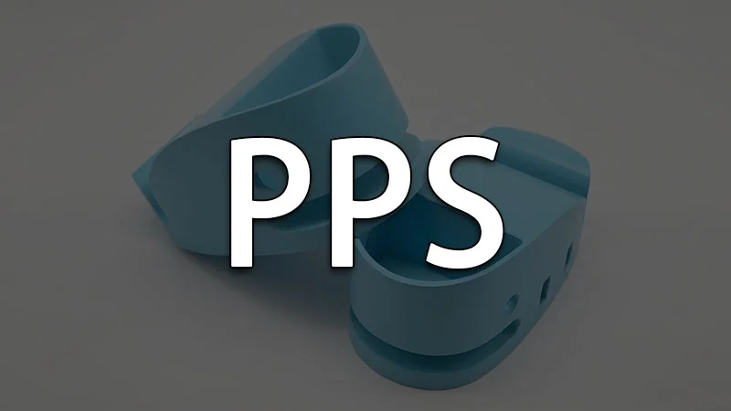 Close-up view of a PPS plastic component with smooth edges, showcasing high-quality design.