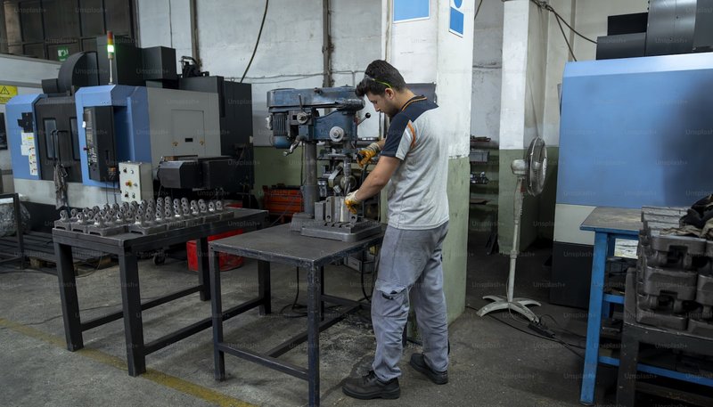 Steel injection mold tooling being manufactured