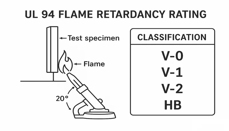 UL 94 flame retardancy ratings comparison
