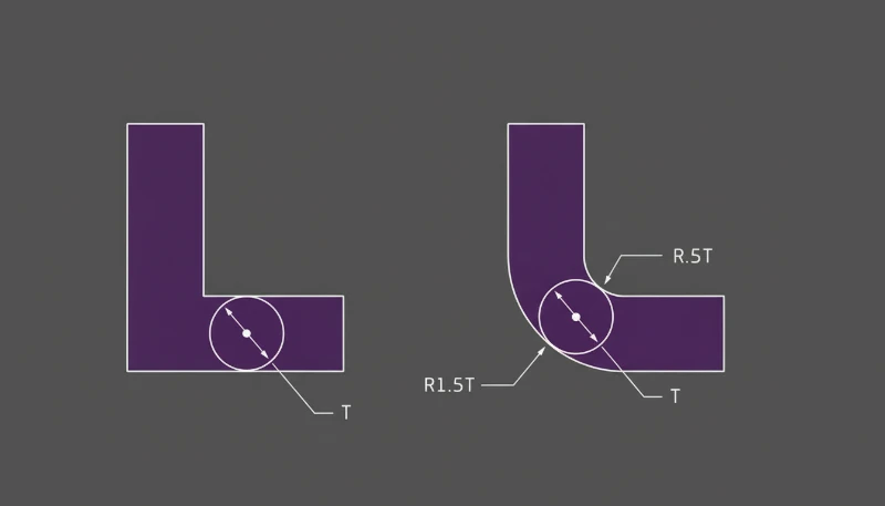 Comparison of square and rounded corner designs