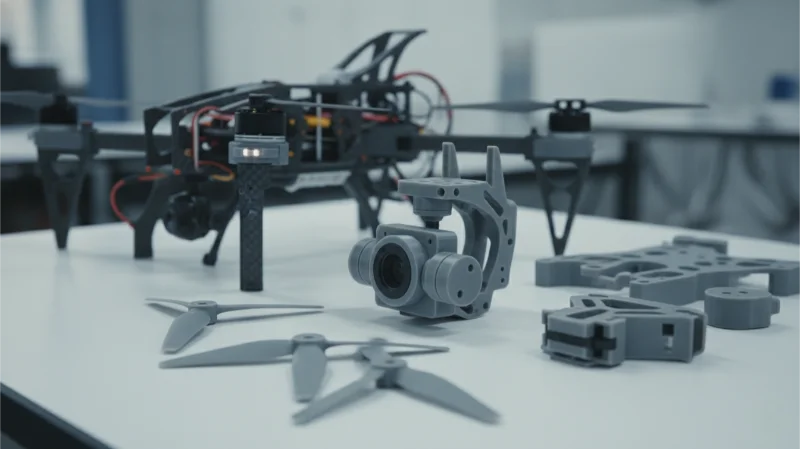 Drone parts injection molded components