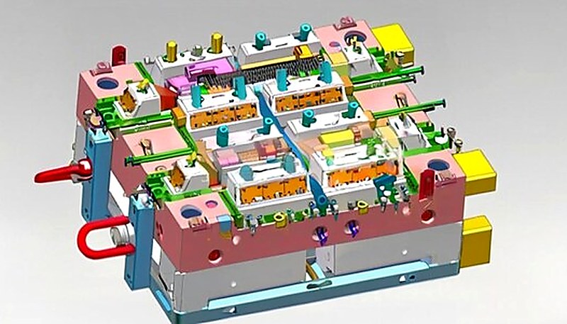 Injection mold design layout